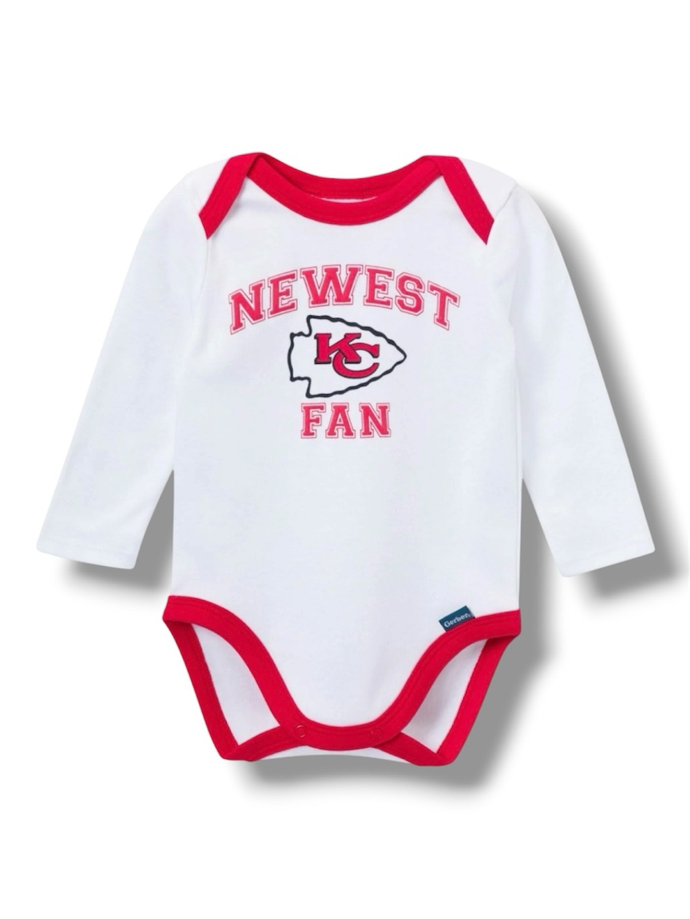 NFL Kansas City Chiefs "Newest Fan" Graphic Bodysuit for Infants - NWT